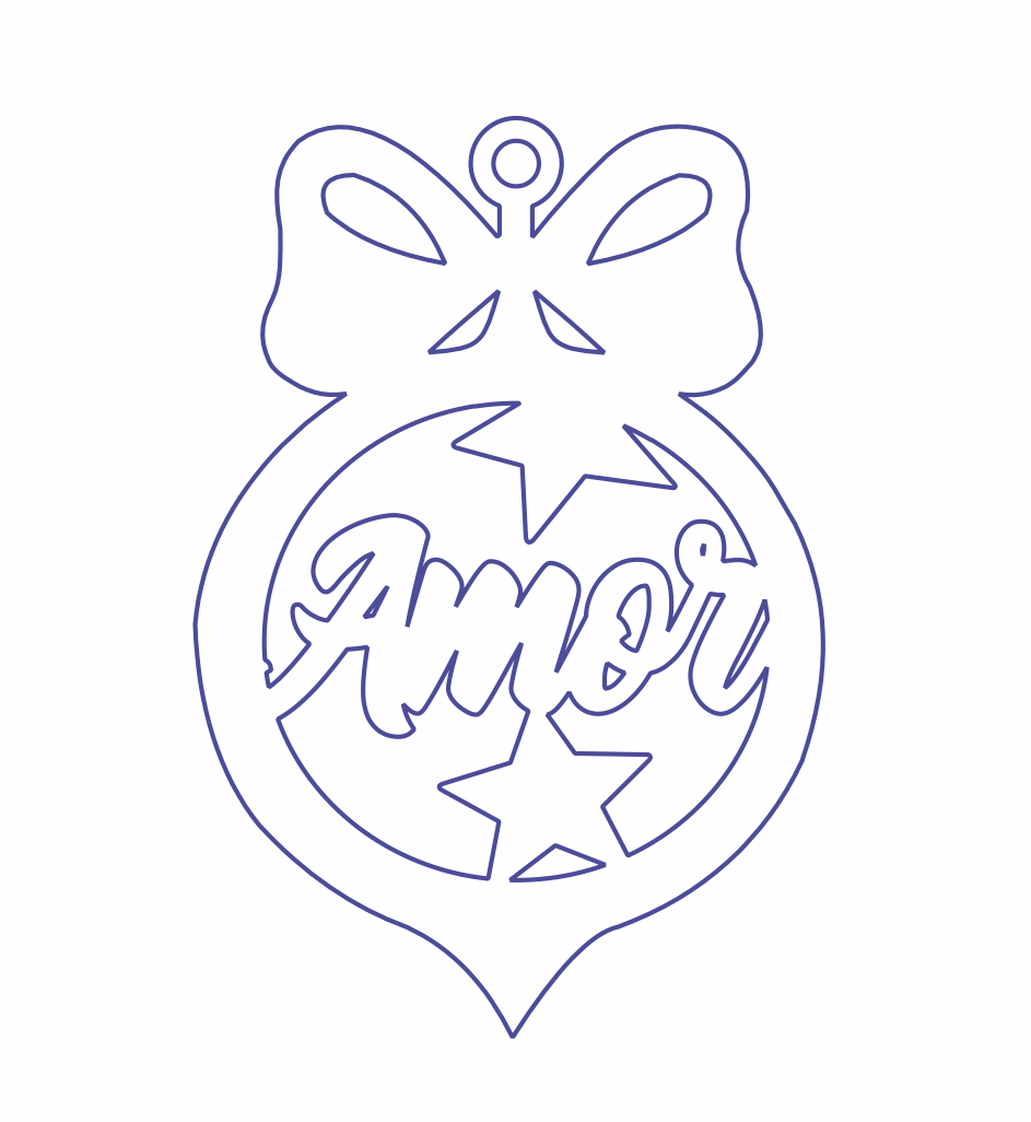 esfera con moño amor