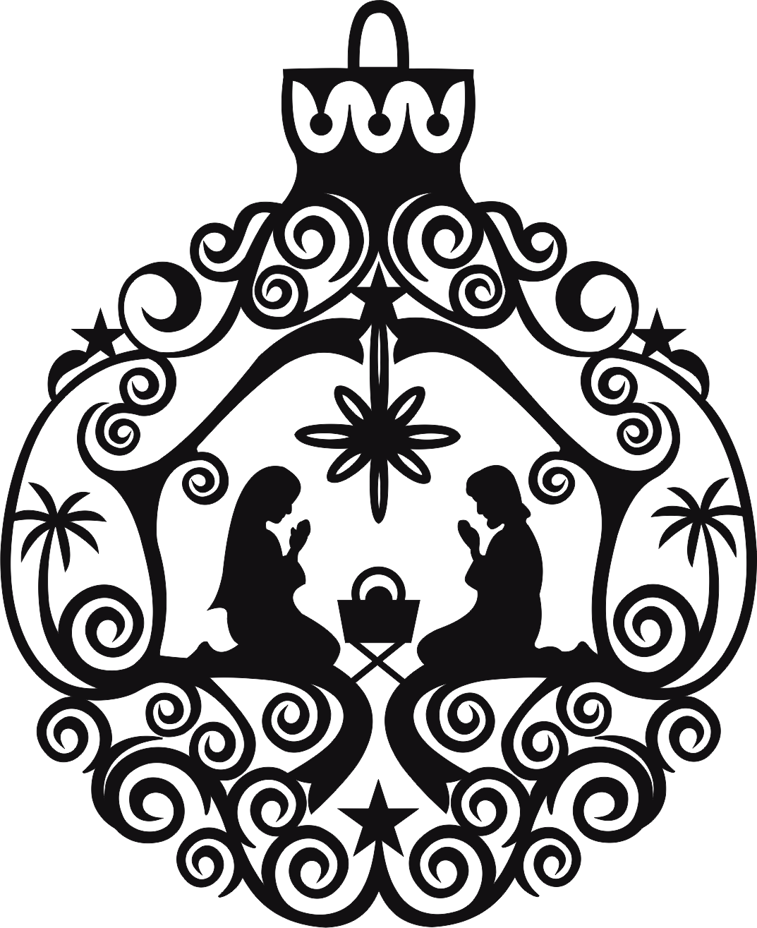 esfera con nacimiento y espirales