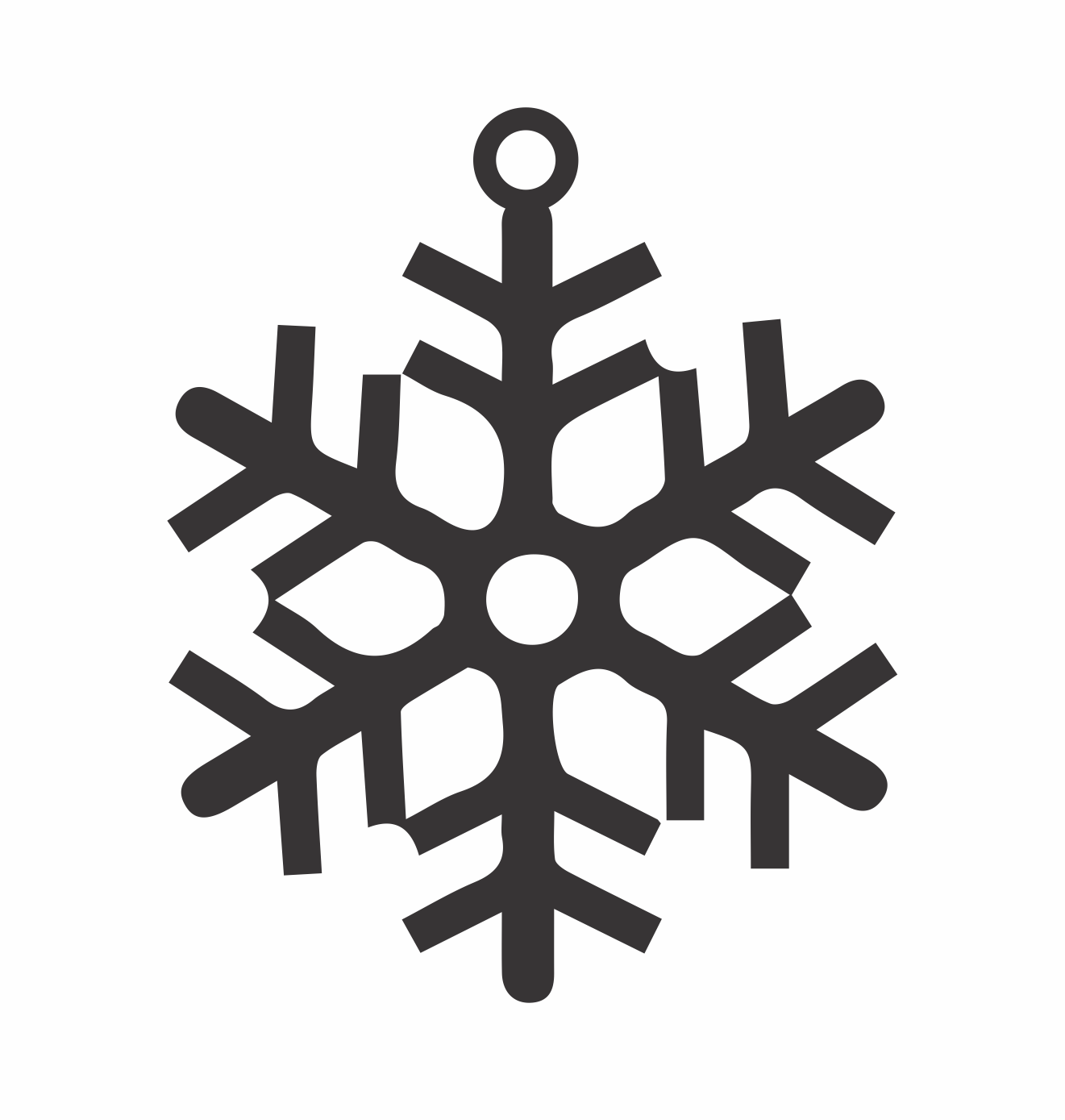 esfera copo de nieve 3