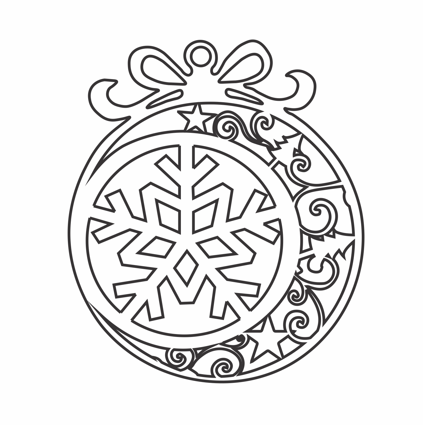 esfera copo de nieve