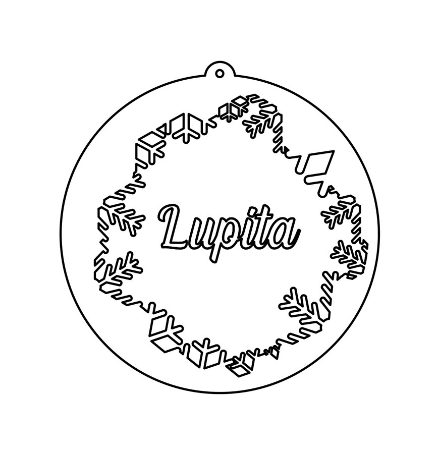 esfera copos personalizable