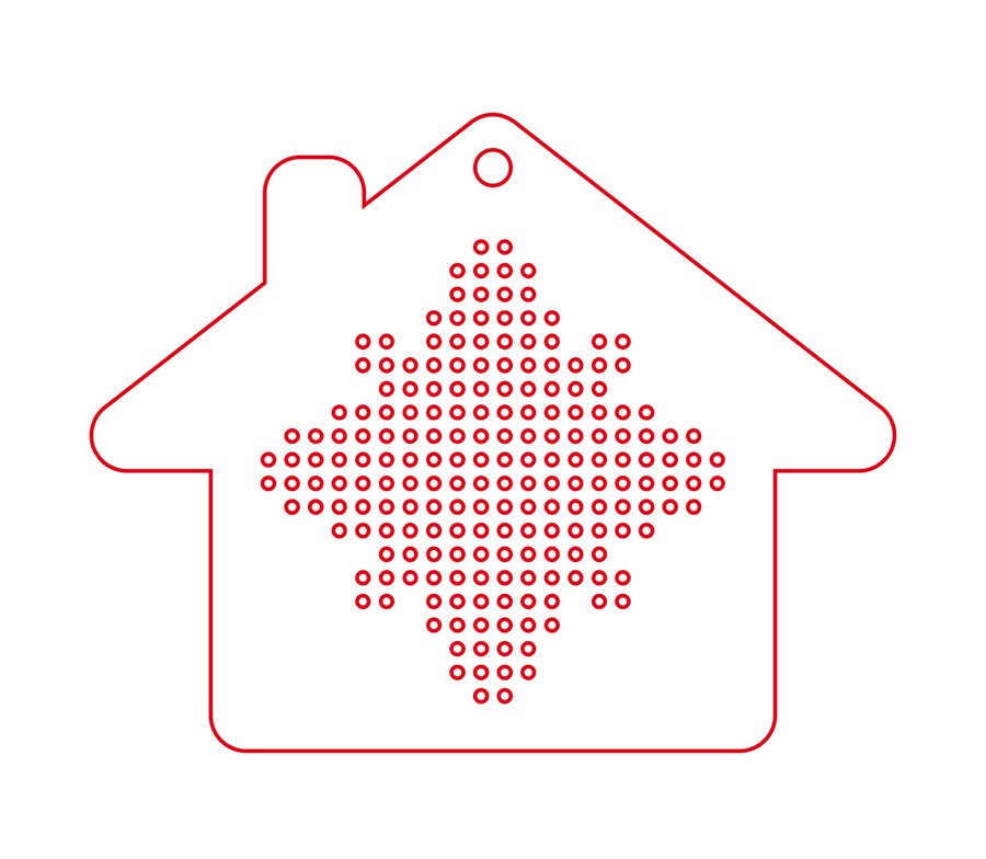 esfera de casa para bordar