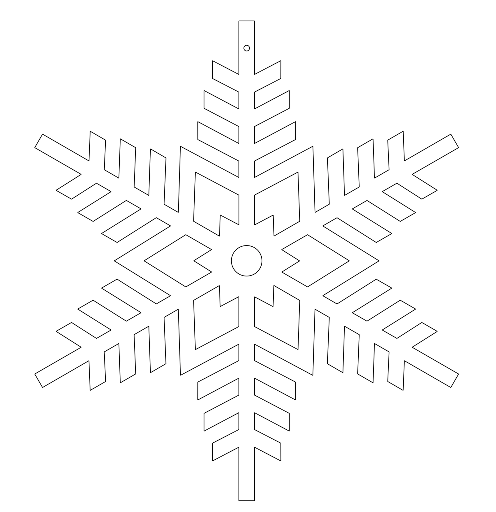 esfera de copo navideño 3