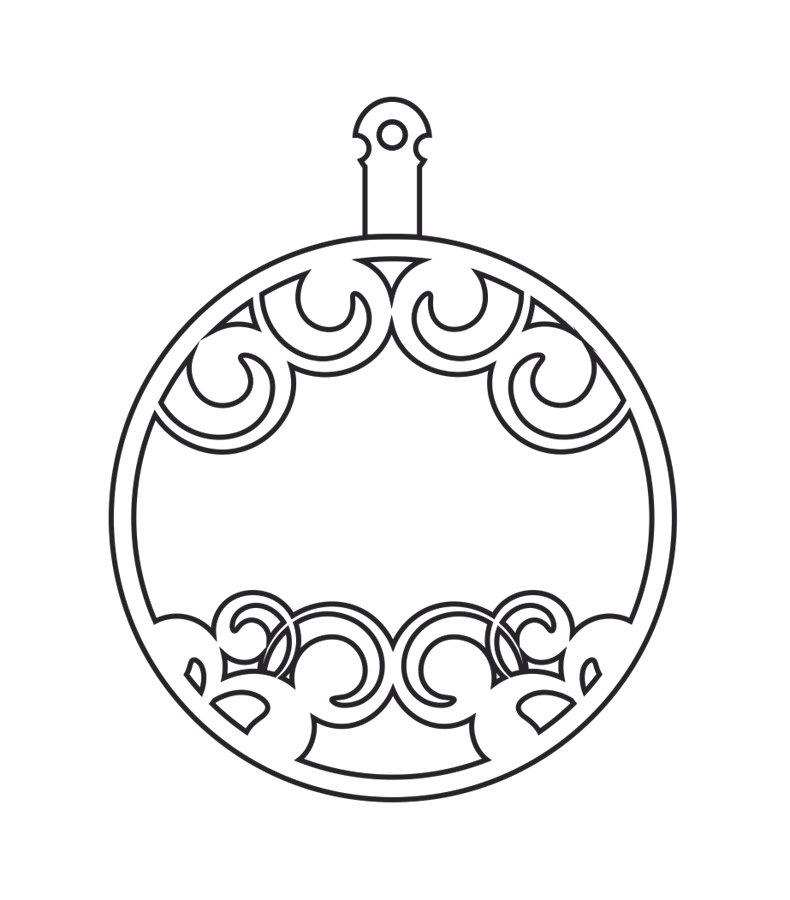 esfera de espirales personalizable