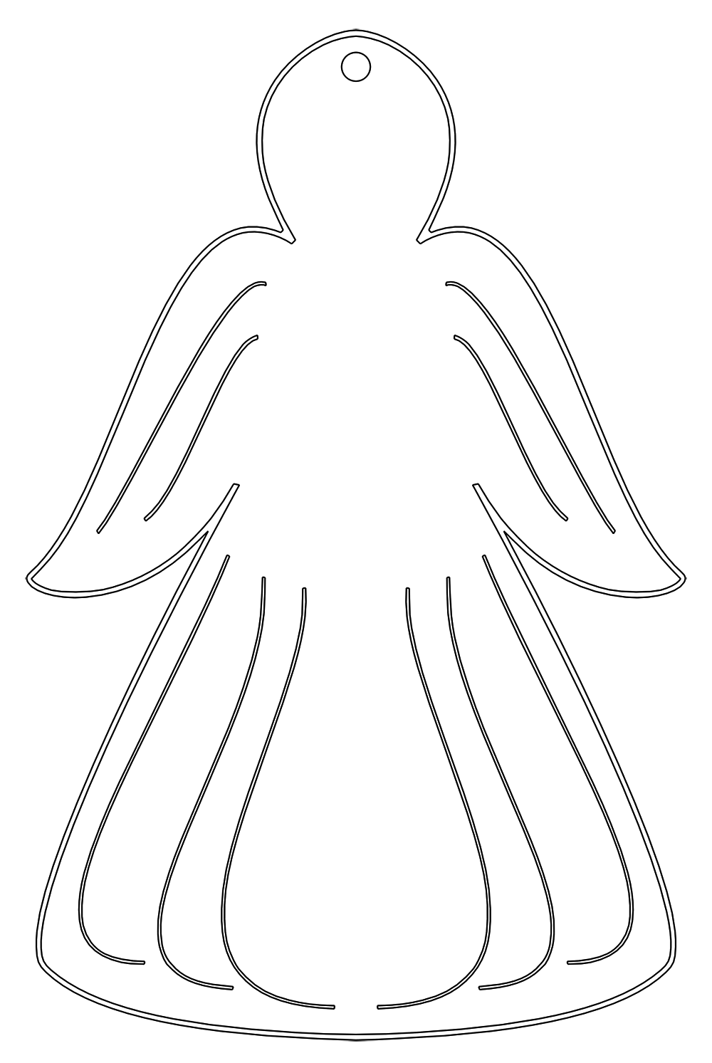 esfera de ángel navideño