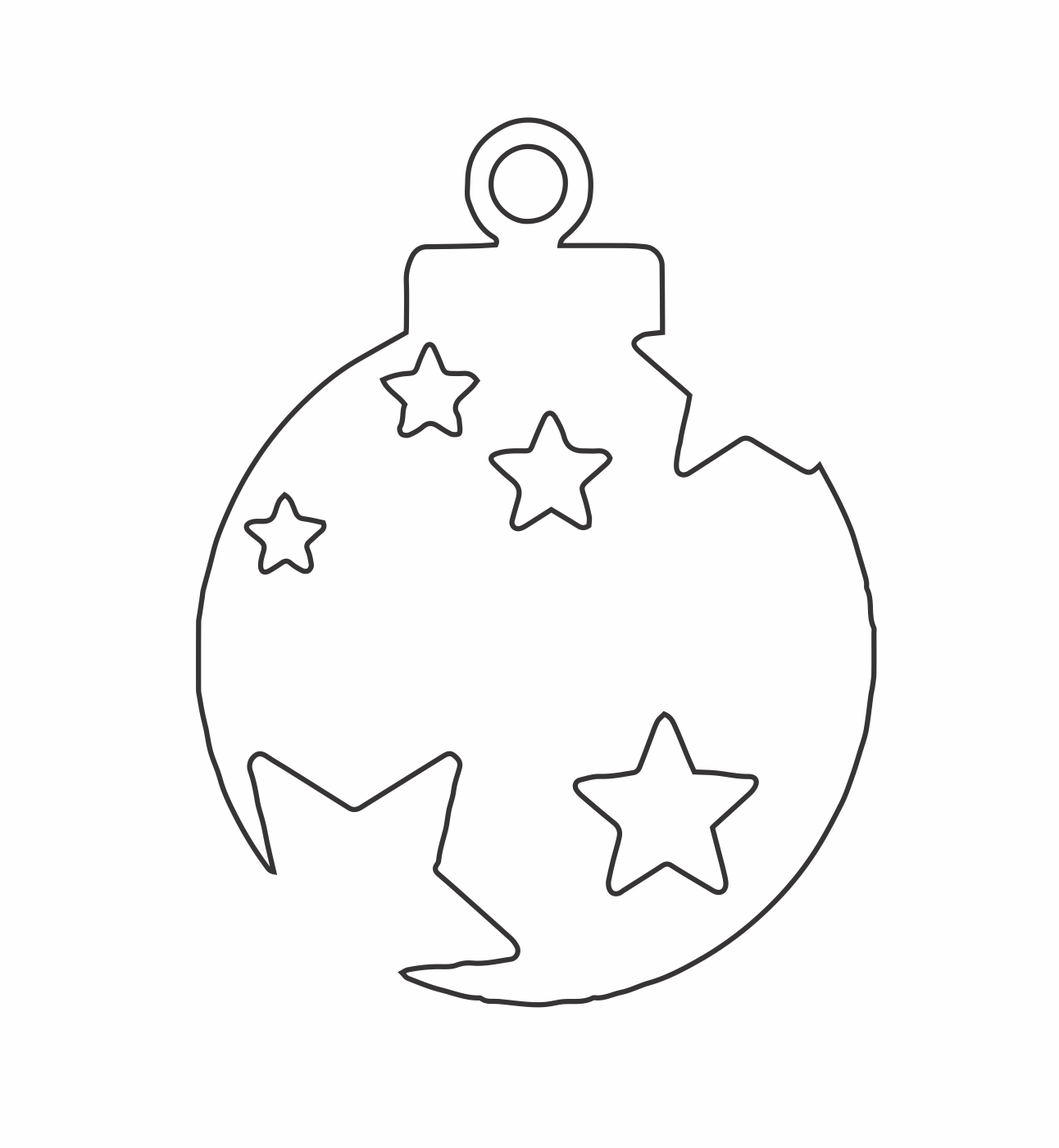 esfera estrellas caladas