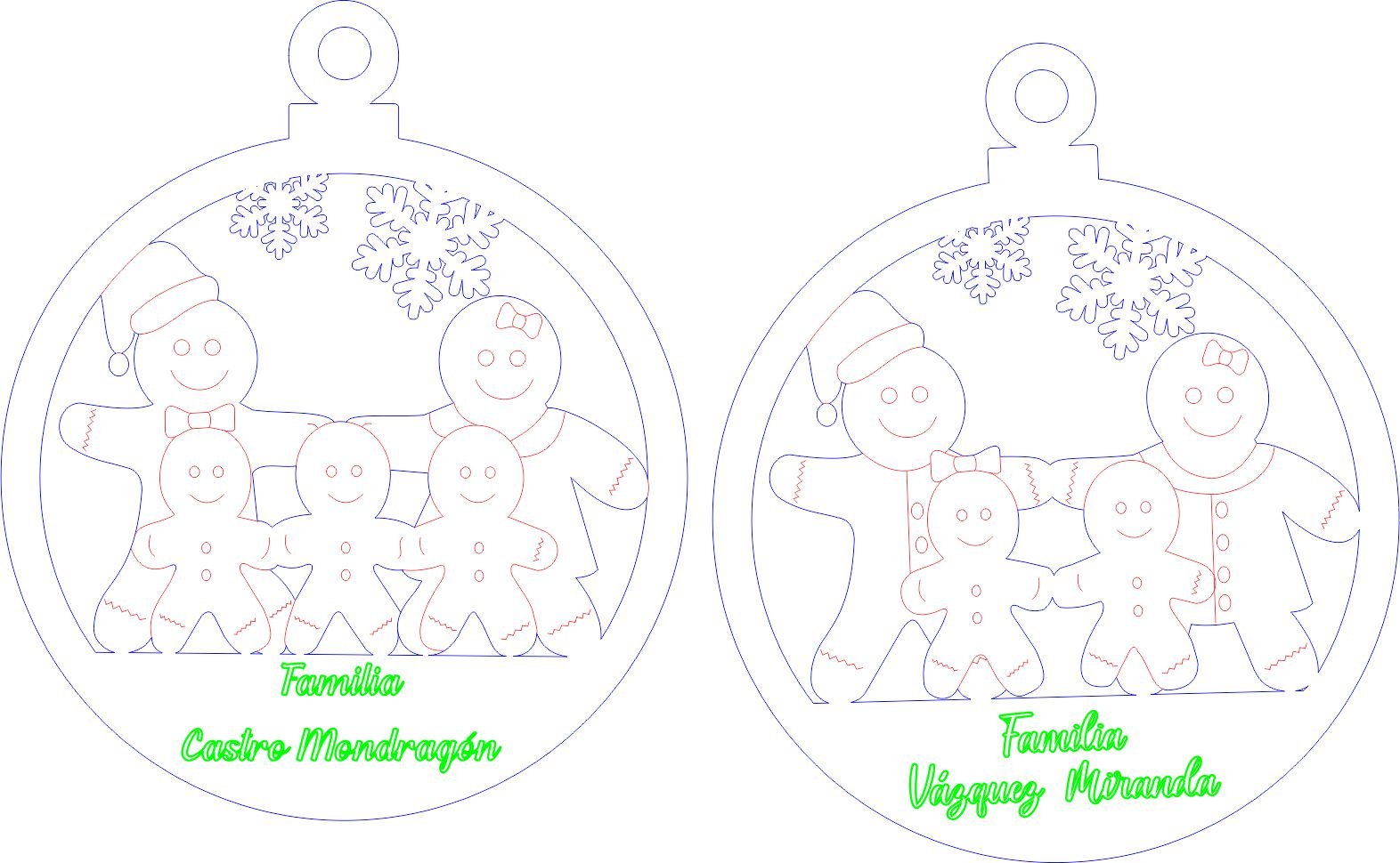 esfera familia de galletas