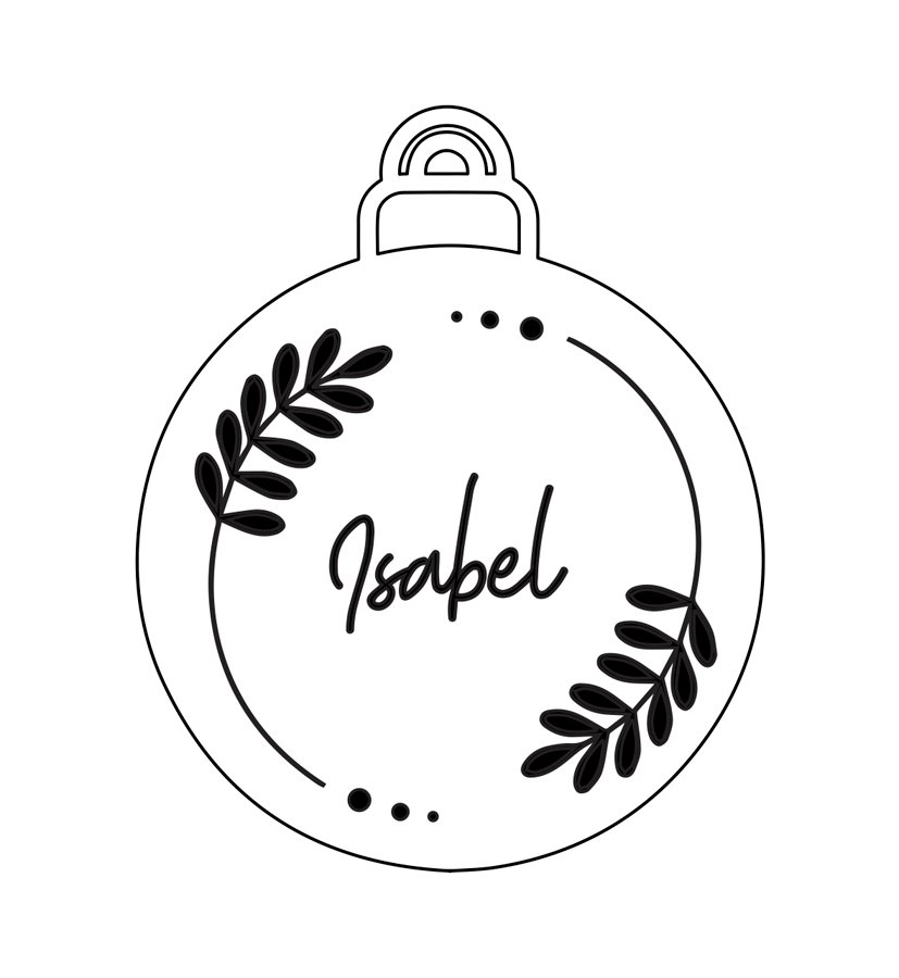 esfera hojas personalizable