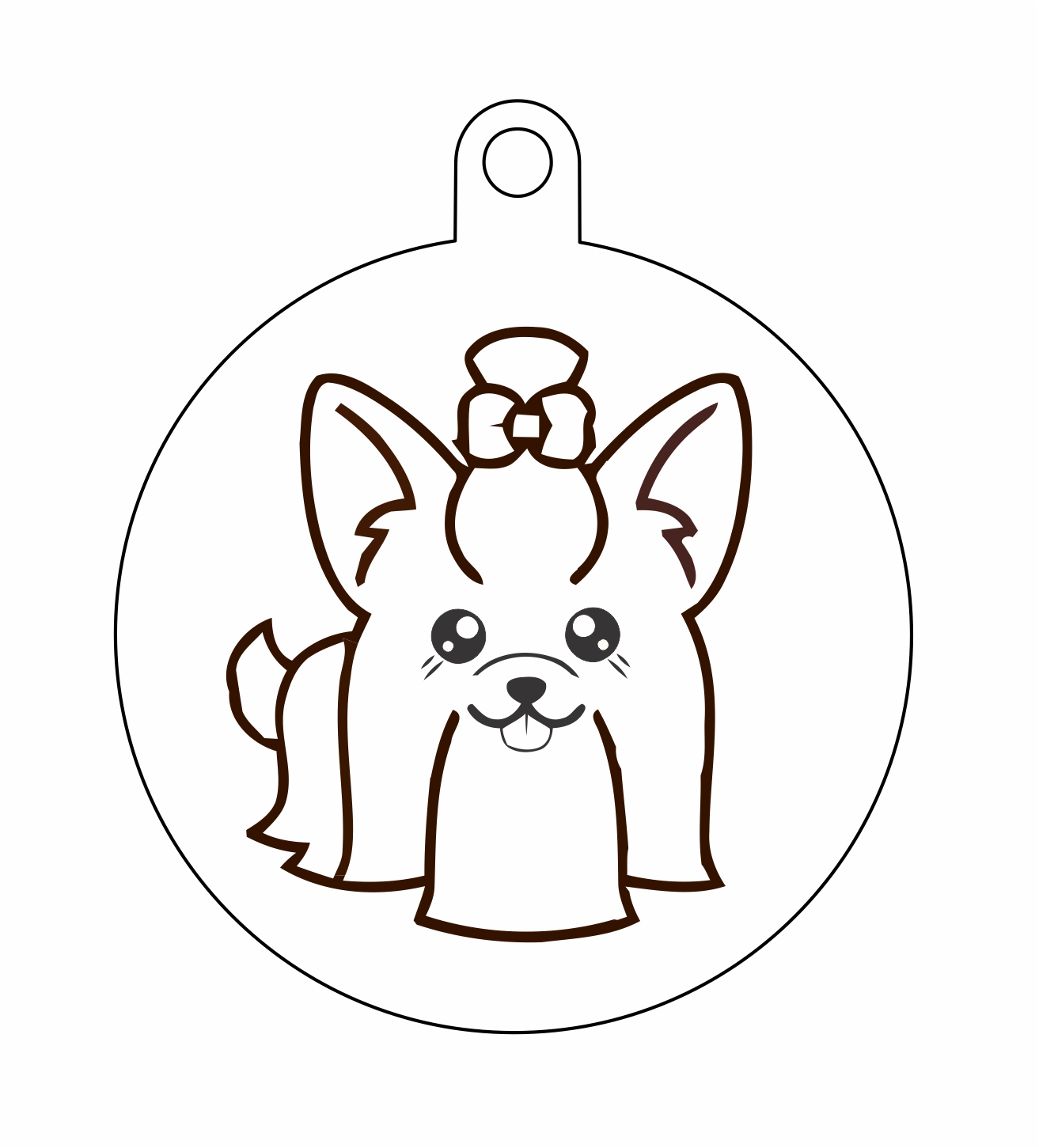 esfera maltés con moño