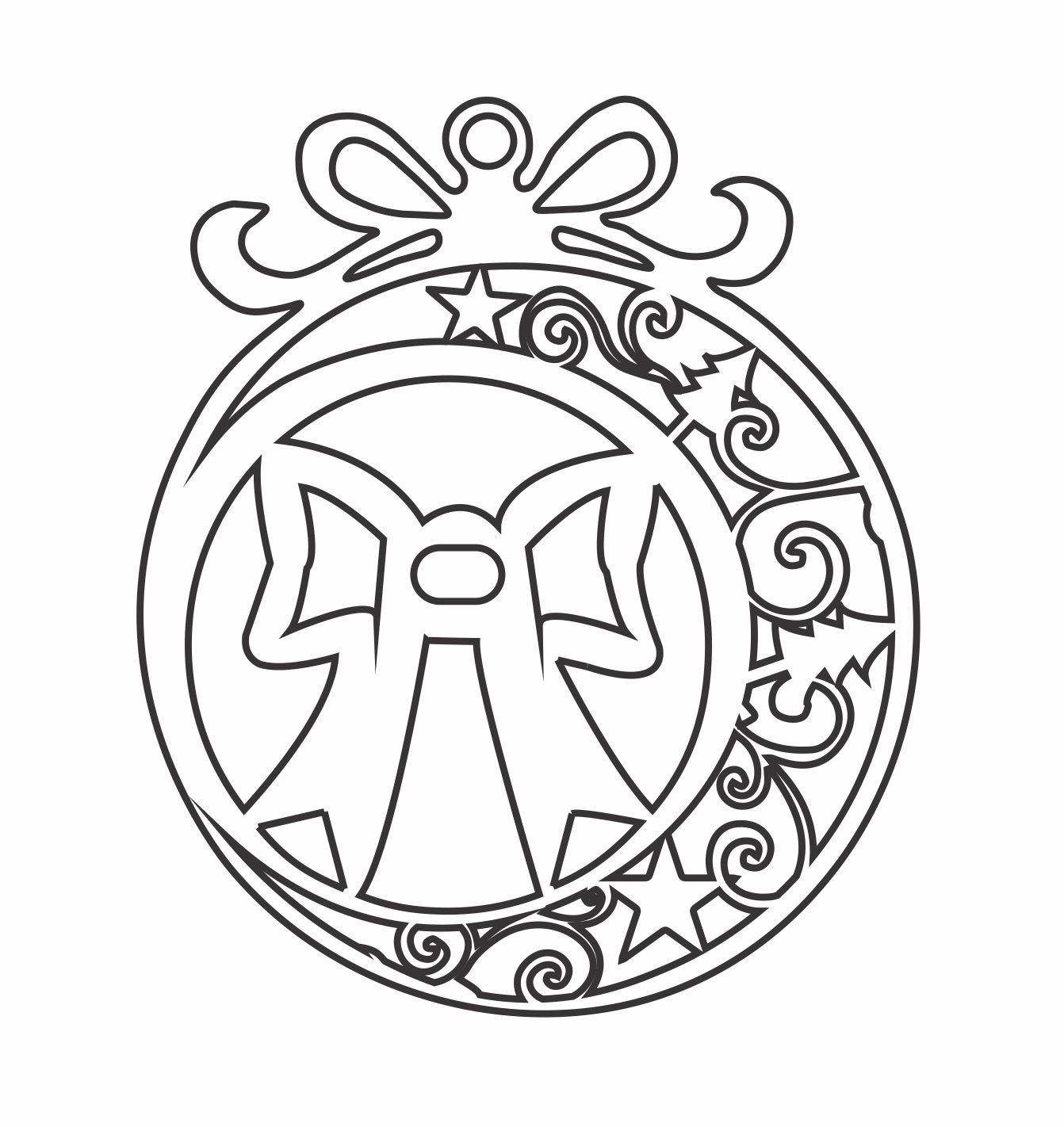 esfera moño y pinos