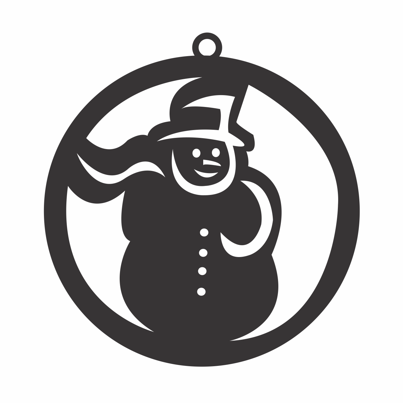 esfera muñeco con bufanda