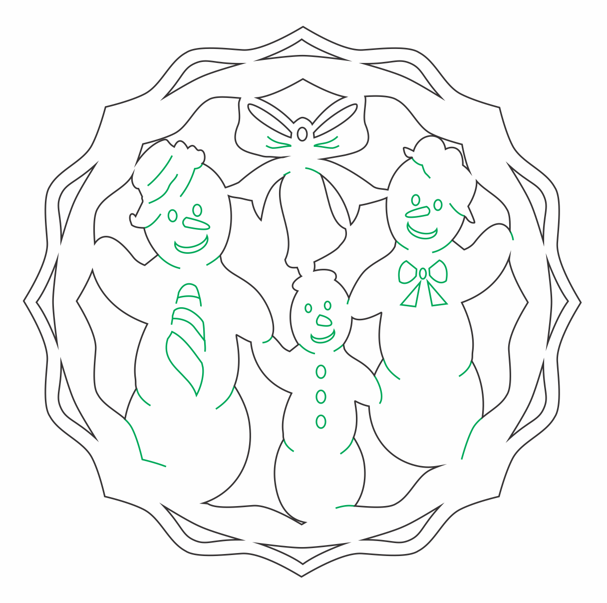 esfera muñecos de nieve