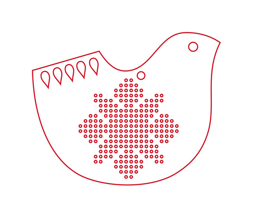 esfera paloma para bordar