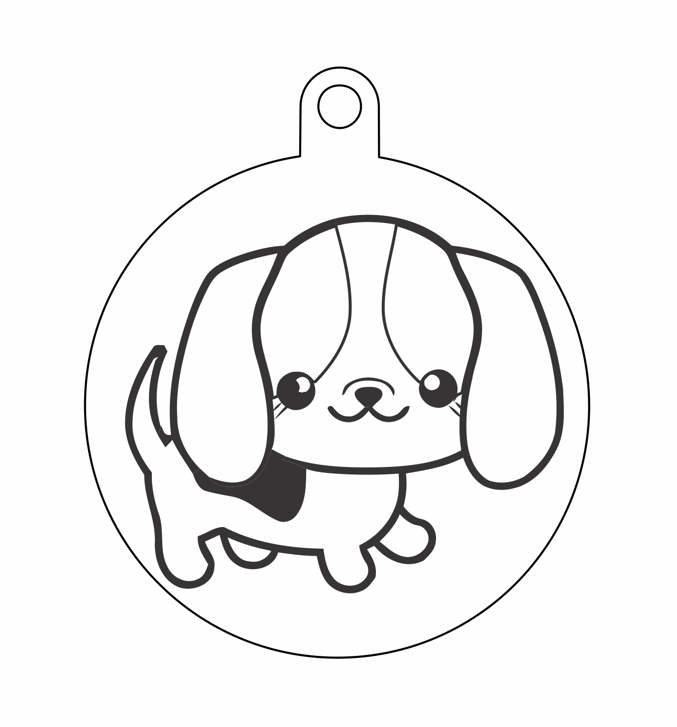 esfera perrito sonriente