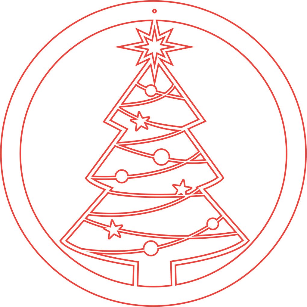 esfera pino y estrellas