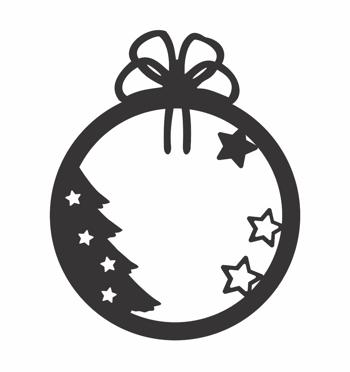 esfera árbol de estrellas