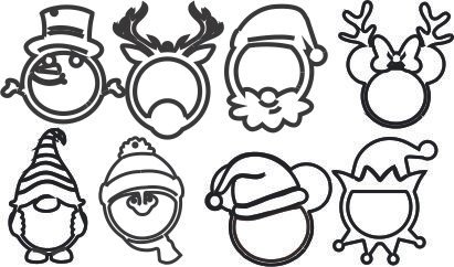 esferas de personajes navideños