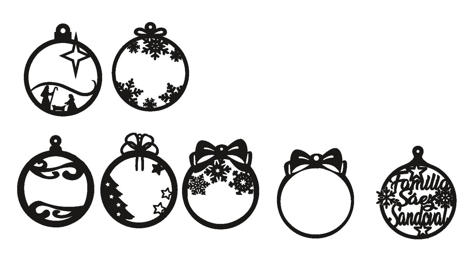 esferas navideñas redondas