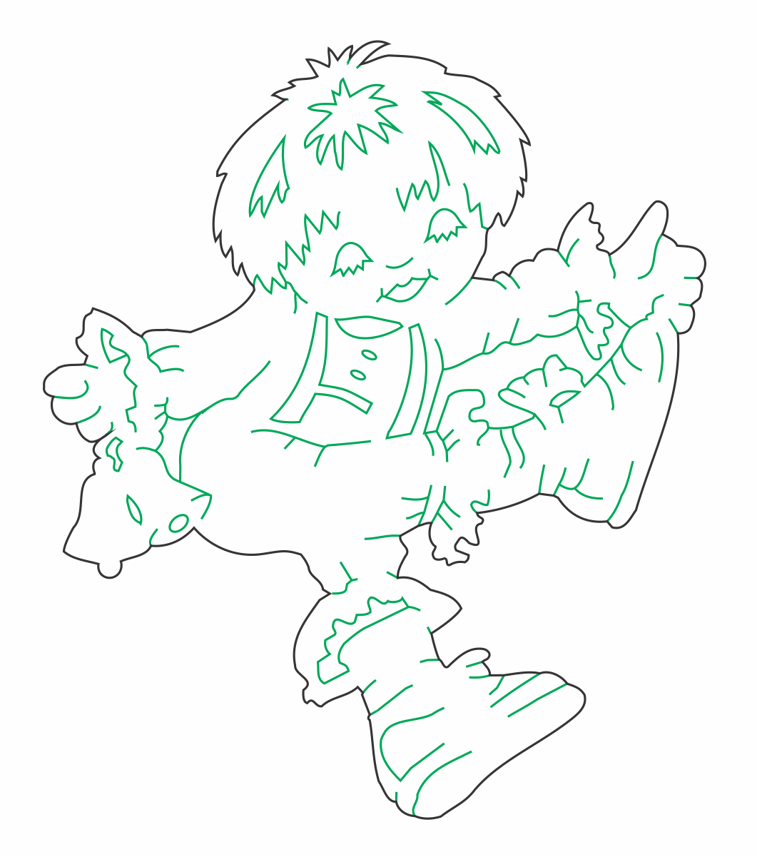 espantapájaros bailando