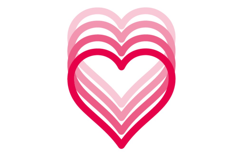 espectro de corazones