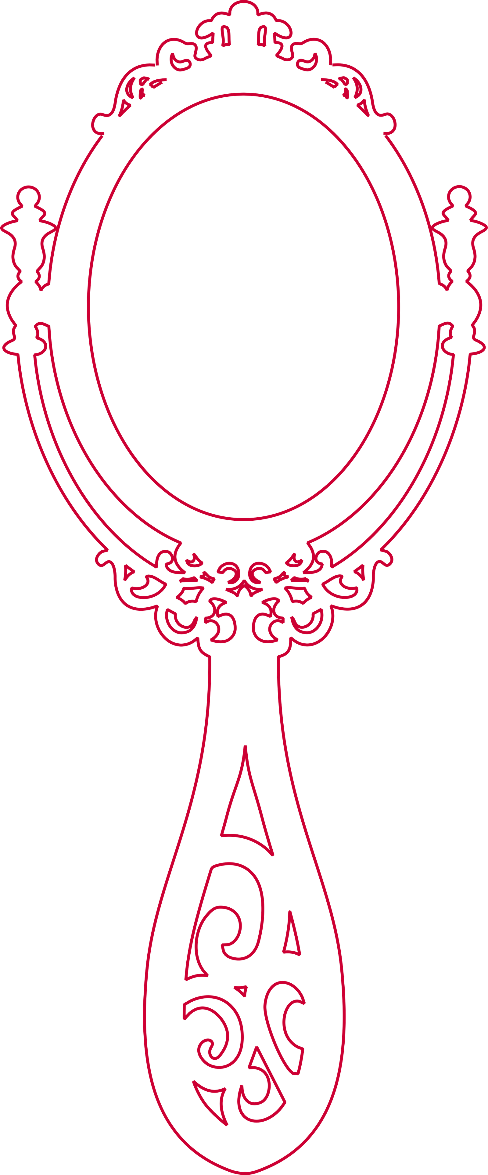 espejo de mano vintage