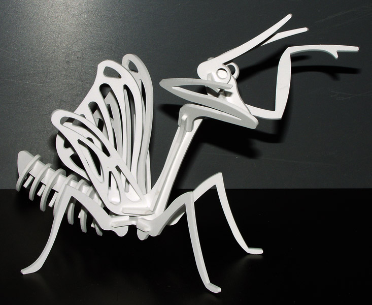 esqueleto de mantis religiosa