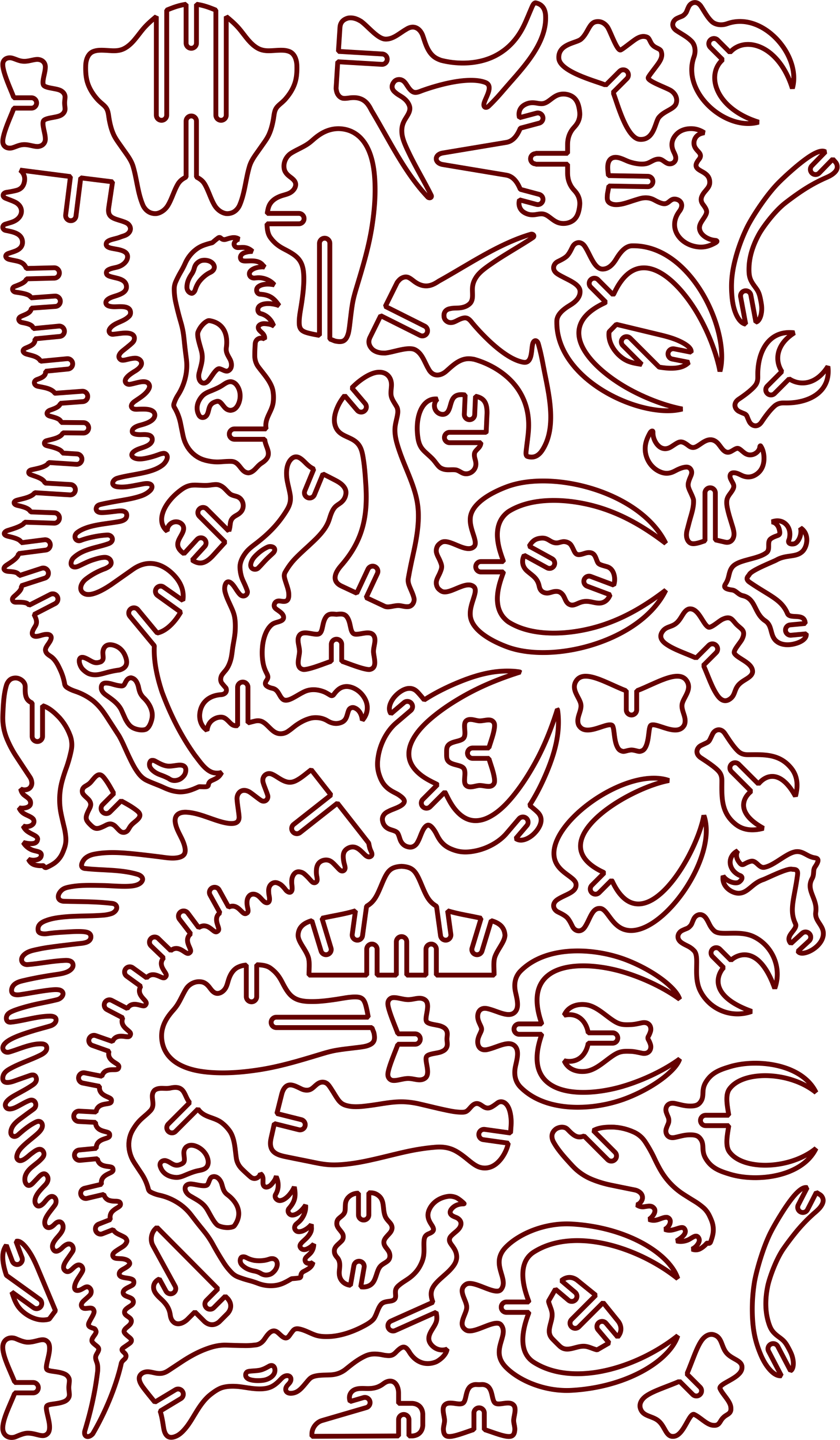 esqueleto de tiranosaurio rex