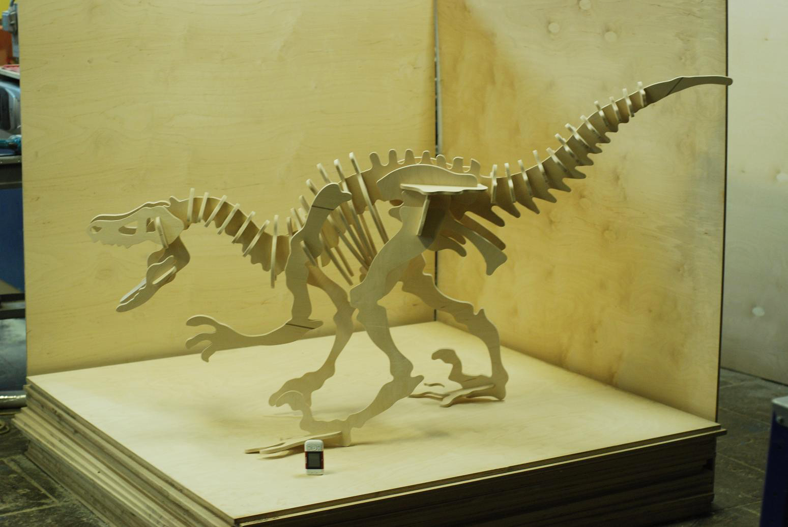 esqueleto de velociraptor