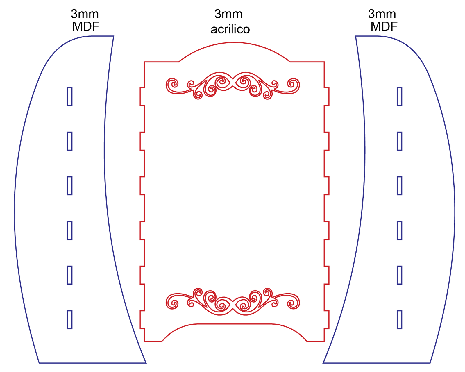 estante de acrílico