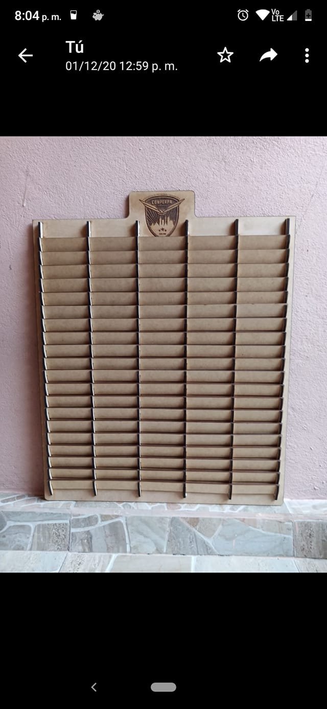 estante para 100 tarjetas