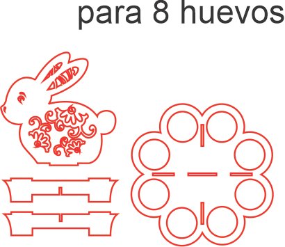 estante para 8 huevos