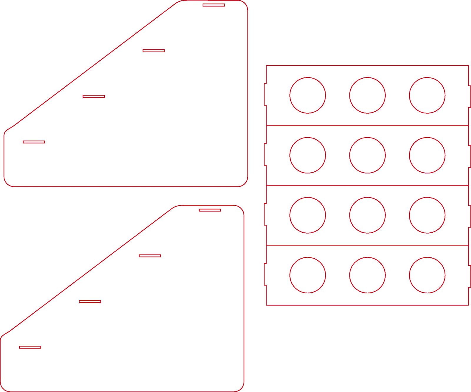 estante para dulces de 4 niveles