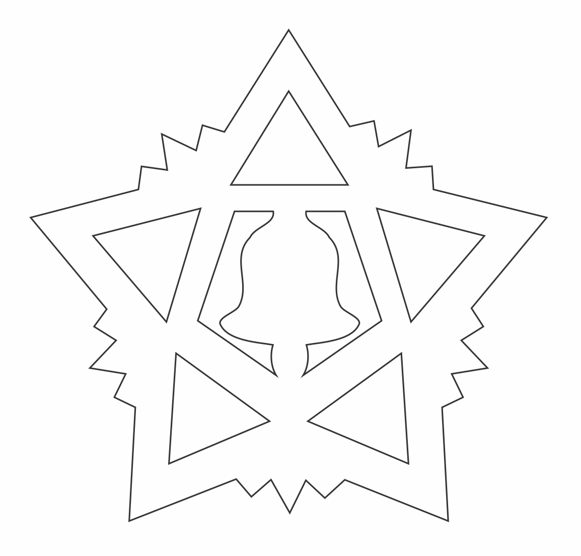 estrella con campana