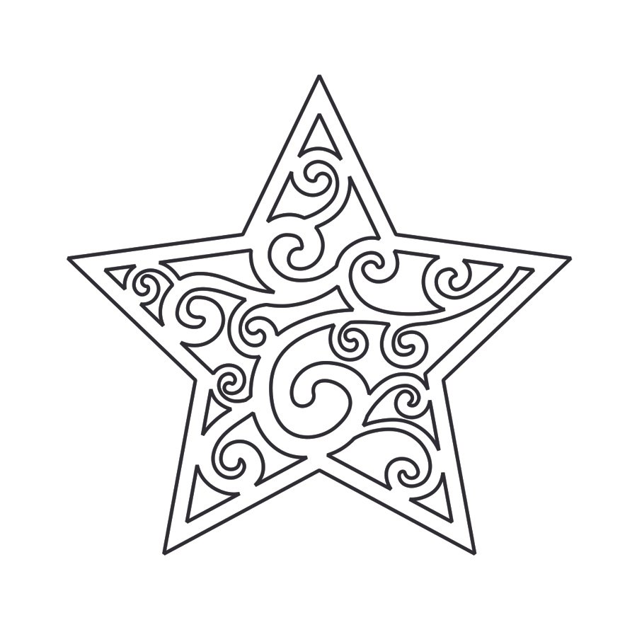 estrella de espirales