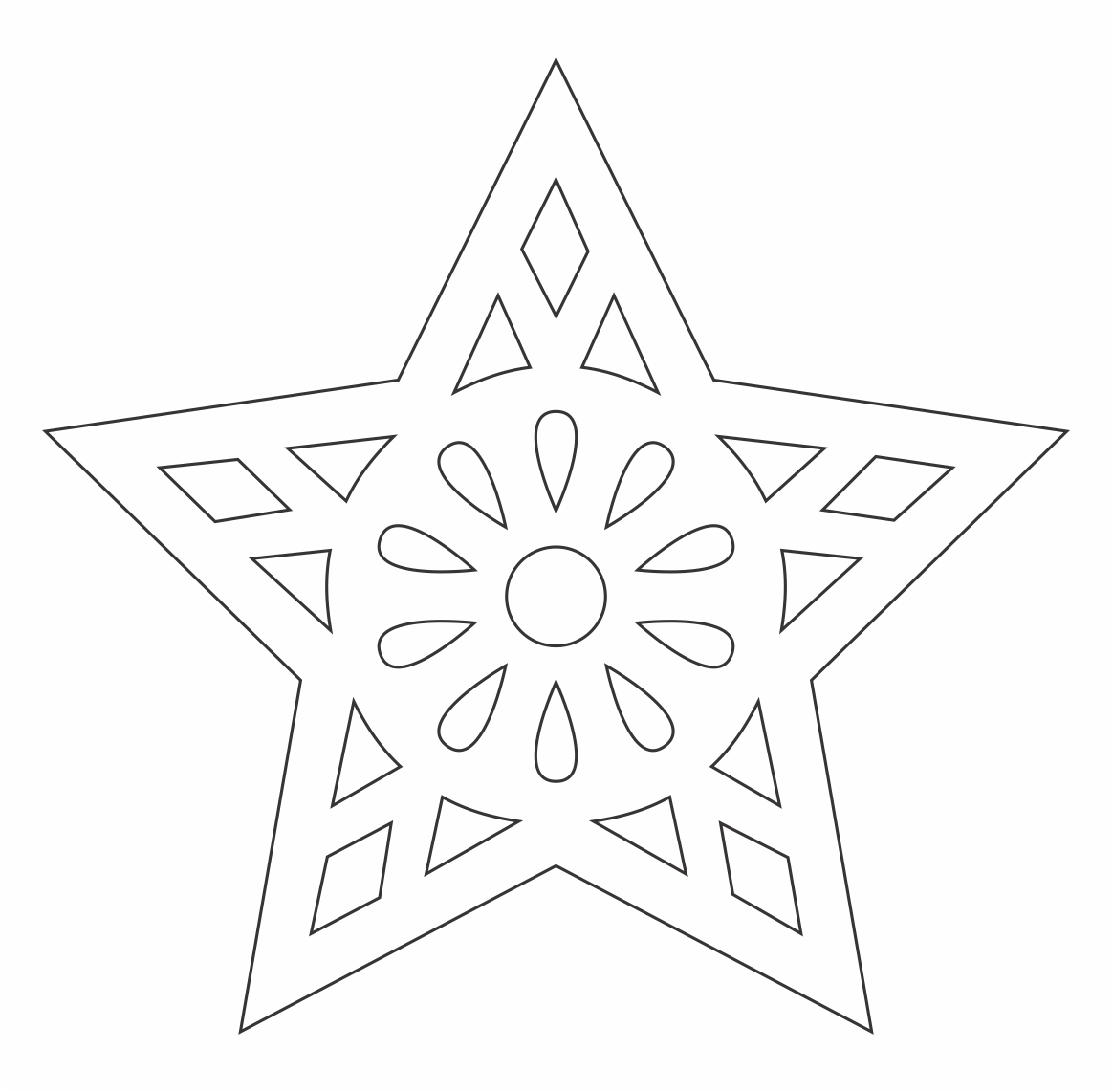 estrella de figuras geométricas