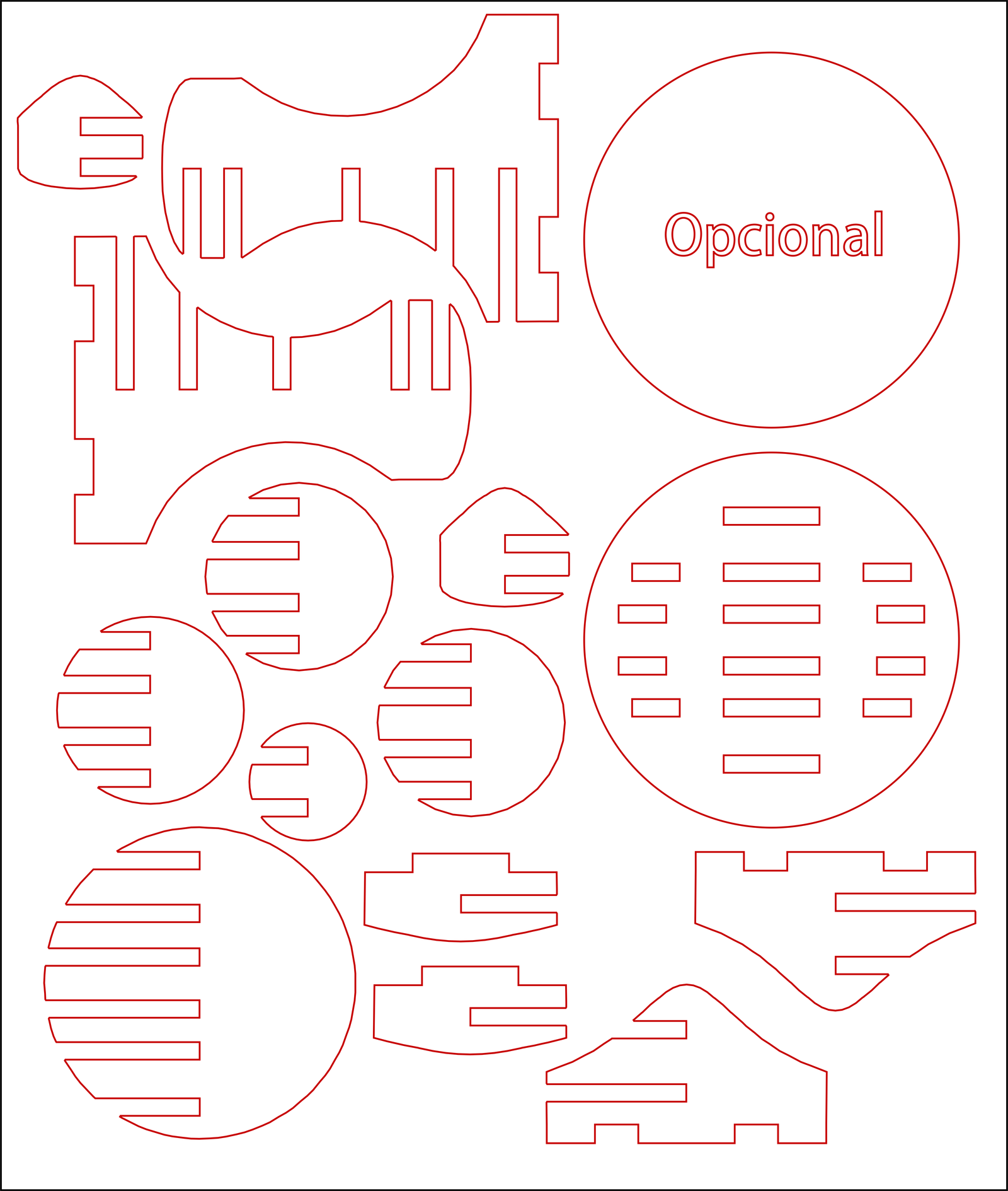 estructura armable 3d