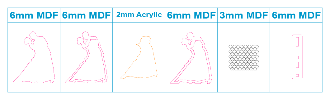 figura de novios con base