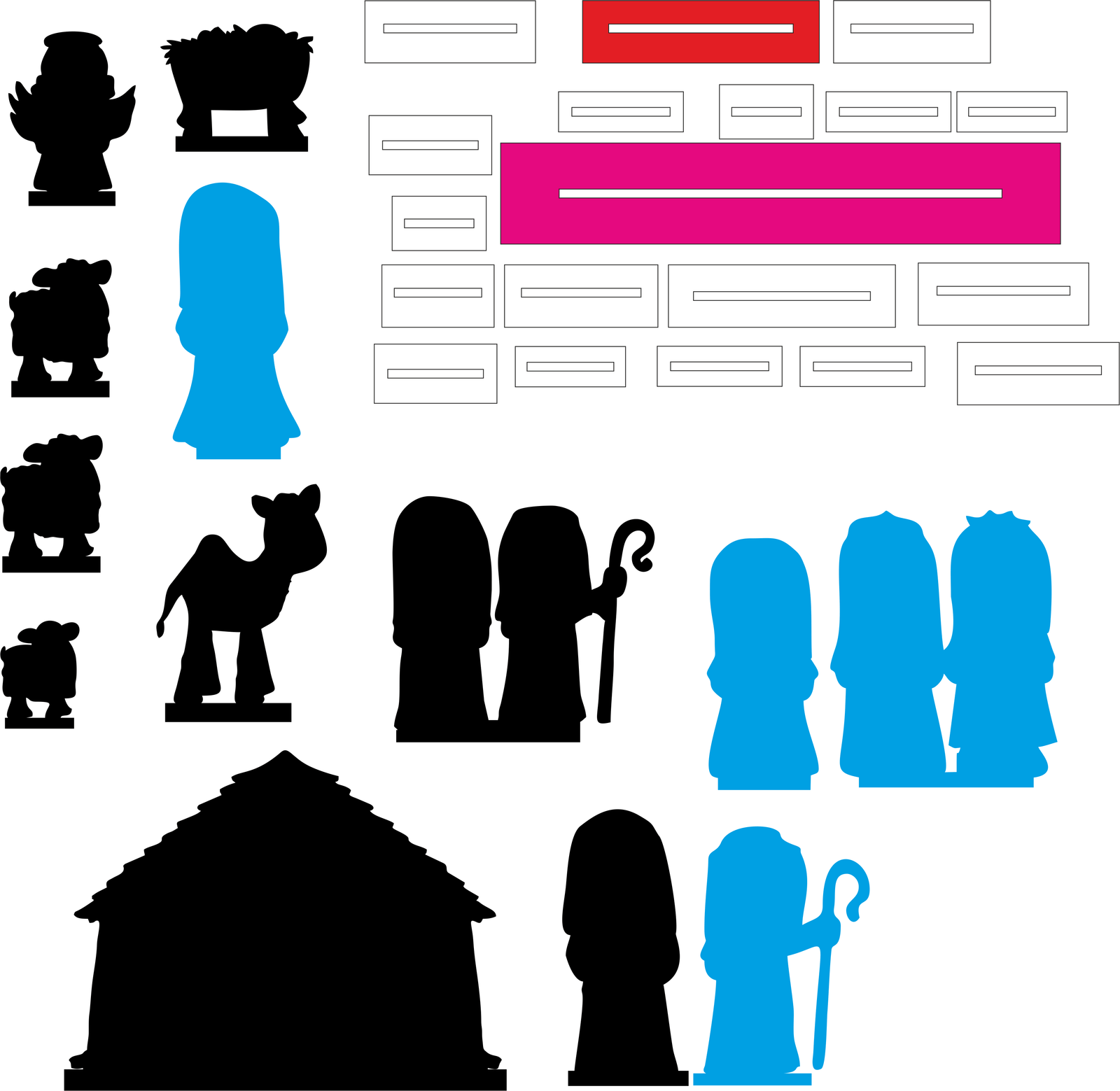 figuras para nacimiento navideño