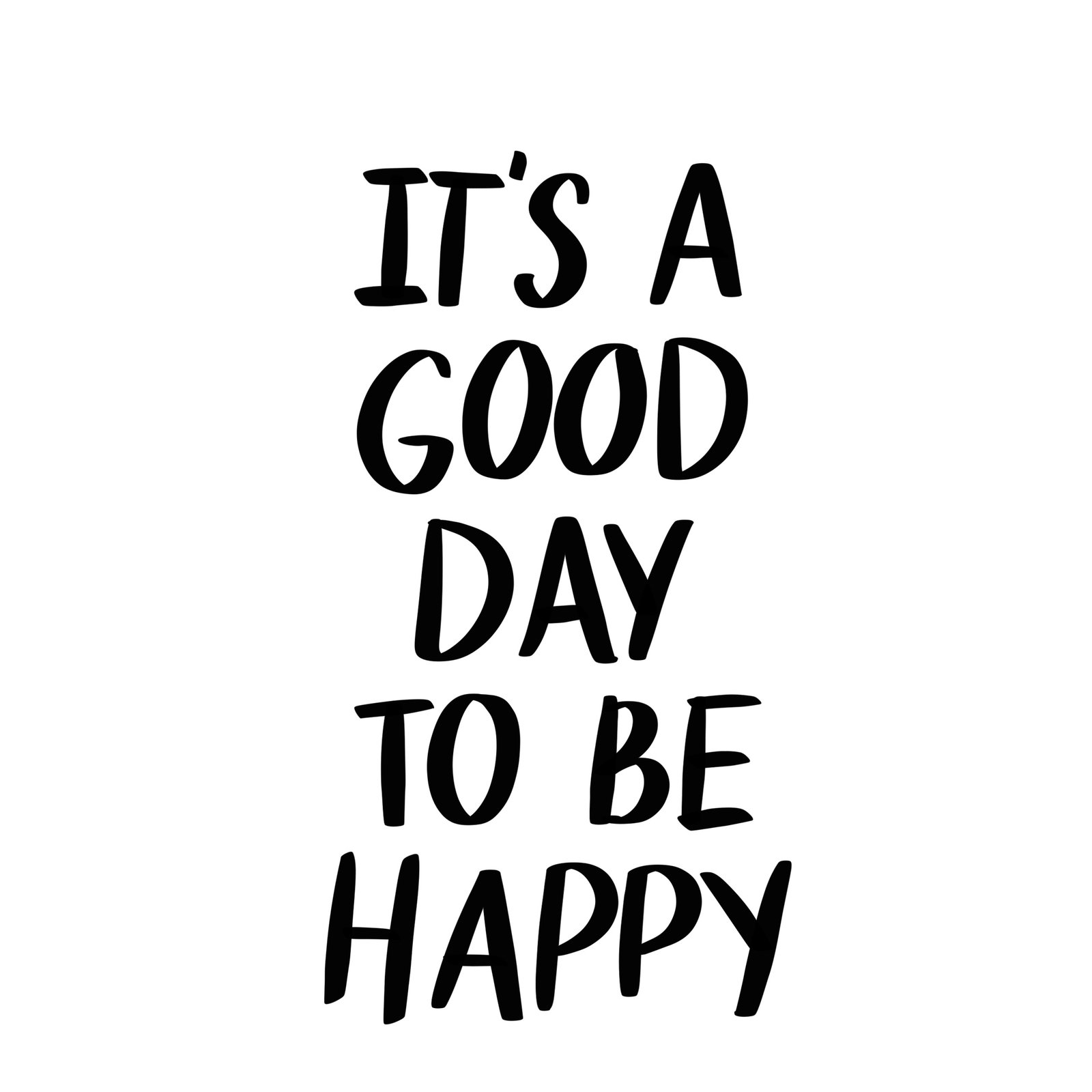 frase its a good day to be happy