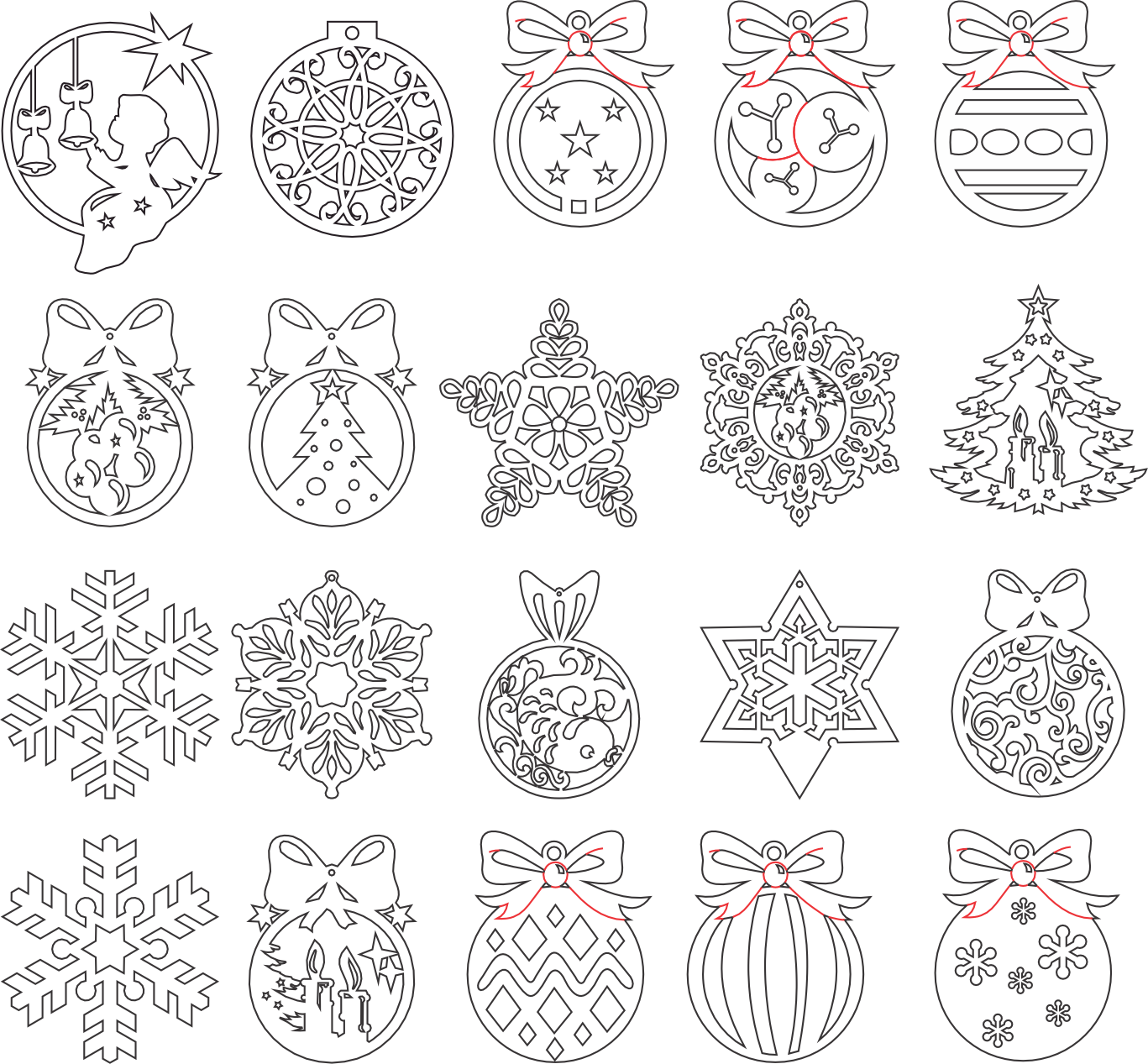 galería de esferas y copos 2