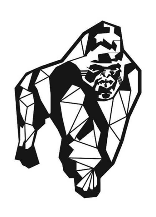 gorila geométrico