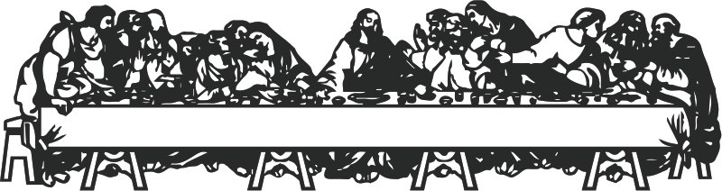 grabado de la última cena