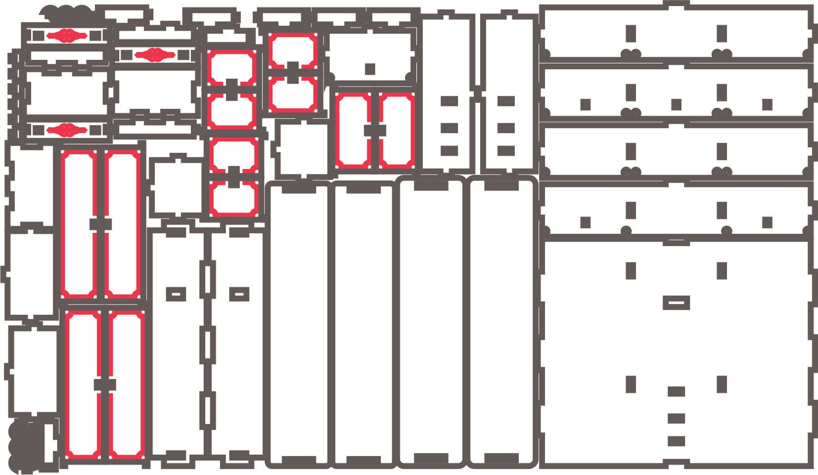 guardarropa con cajones