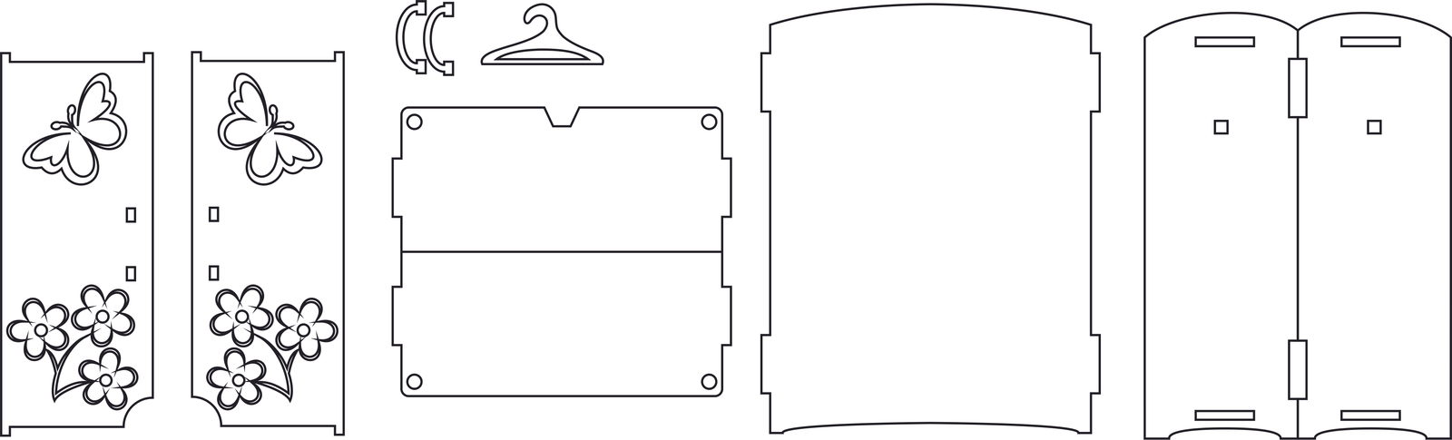 guardarropa para muñecas