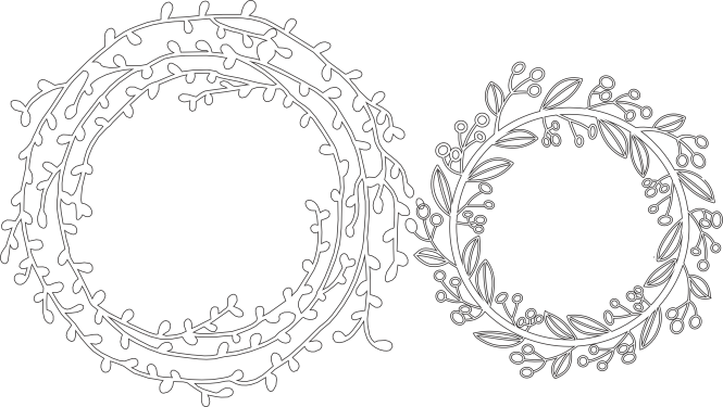 guirnaldas circulares