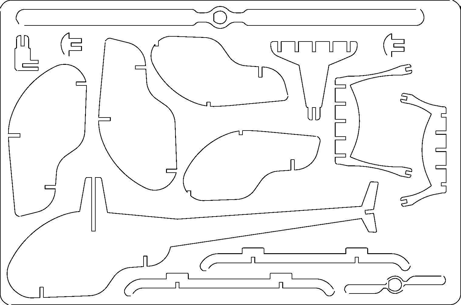 helicóptero 3d simple