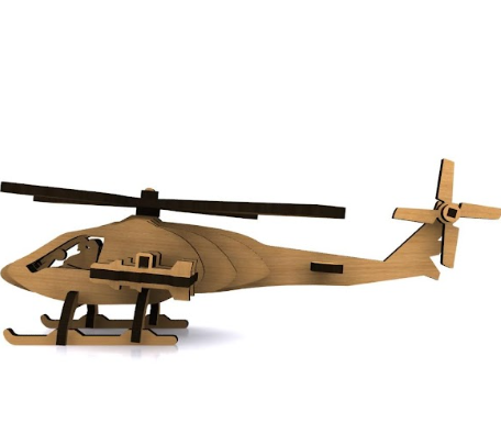 helicóptero 3d