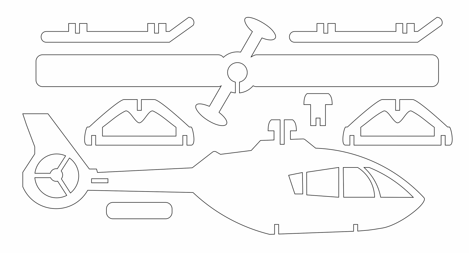 helicóptero sencillo