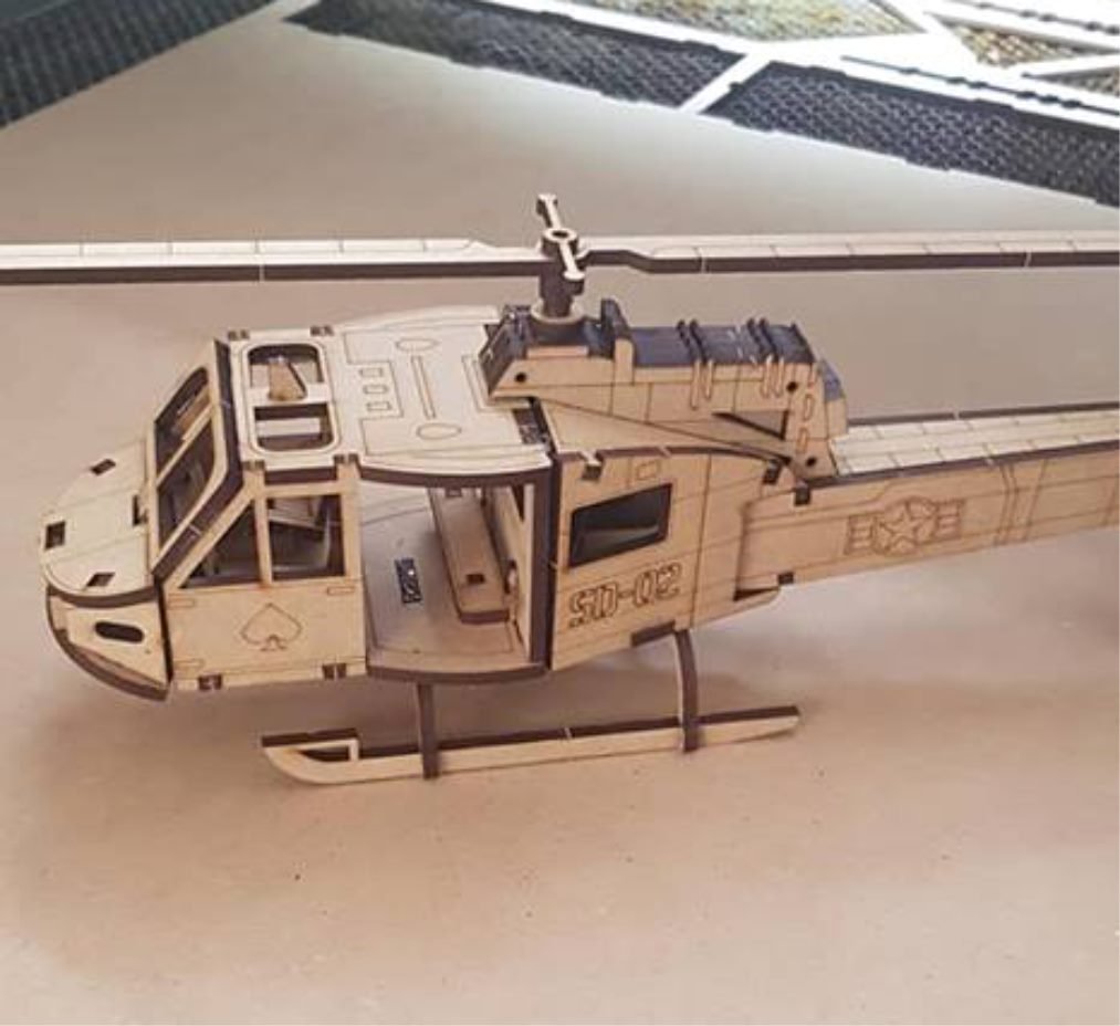 helicóptero tridimensional