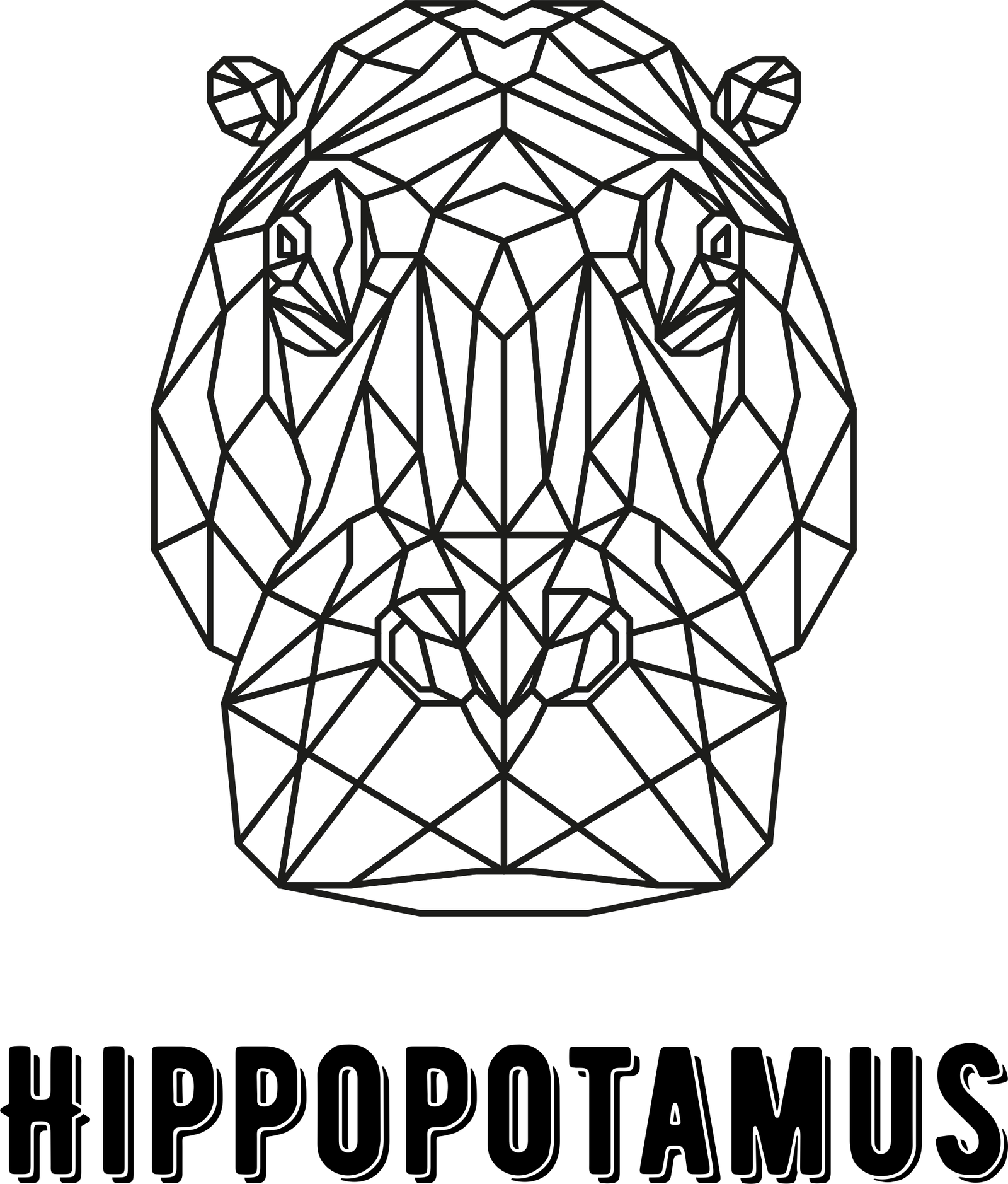 hipopótamo geométrico